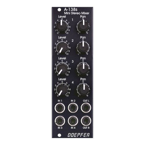 Doepfer A-138sV - Mini Stereo Mixer (Vintage Edition)